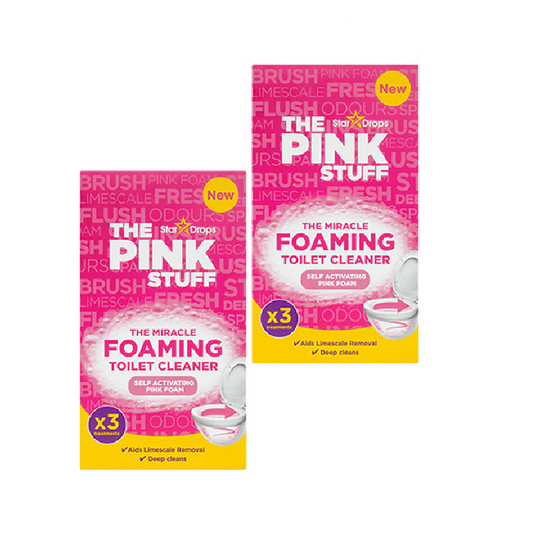 NEW The Pink Stuff | The miracle foaming toilet powder | Toilet cleaner powder | 6 x 100 grams